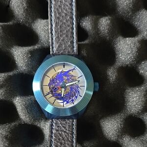 Blue Skeleton Watch for Men